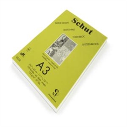 Schut A3 skitseblok - 125 g/m2 - Syrefri